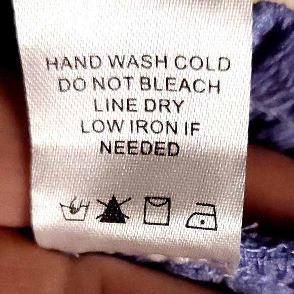 Altar'd State Purple Textured Long Sleeve Cropped Top Large - Picture 7 of 7